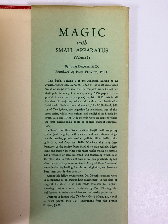 Vintage 1948 First Edition Hardcover Book The Fine Art Of Magic By George G. Kaplan Edited By Jean Hugard Published By The Fleming Book Company [Photo 6]