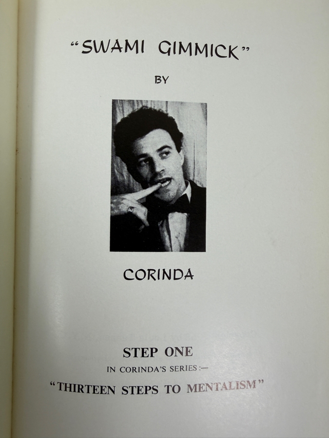 Vintage 1968 First Edition Hardcover Book 13 Steps To Mentalism By Corinda Published By Louis Tannen [Photo 3]