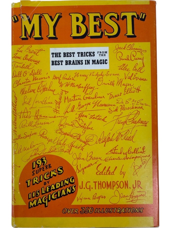 Vintage 1959 Hardcover Book 'My Best' The Best Tricks From The Best Brains In Magic Published By Louis Tannen