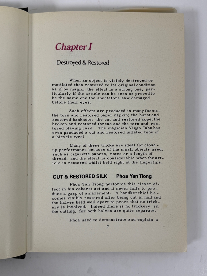 Vintage Hardcover Book The Art Of Close Up Magic Volume 2 By Lewis Ganson Published By Harry Stanley London, England [Photo 4]