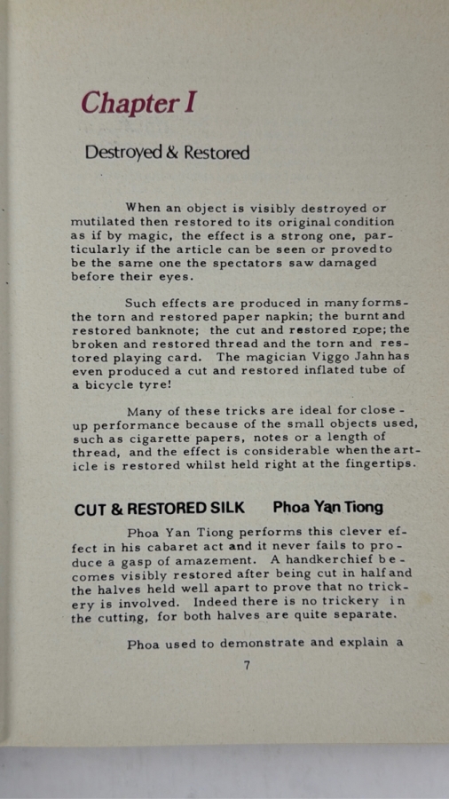 Vintage Hardcover Book The Art Of Close Up Magic Volume 2 By Lewis Ganson Published By Harry Stanley London, England [Photo 3]