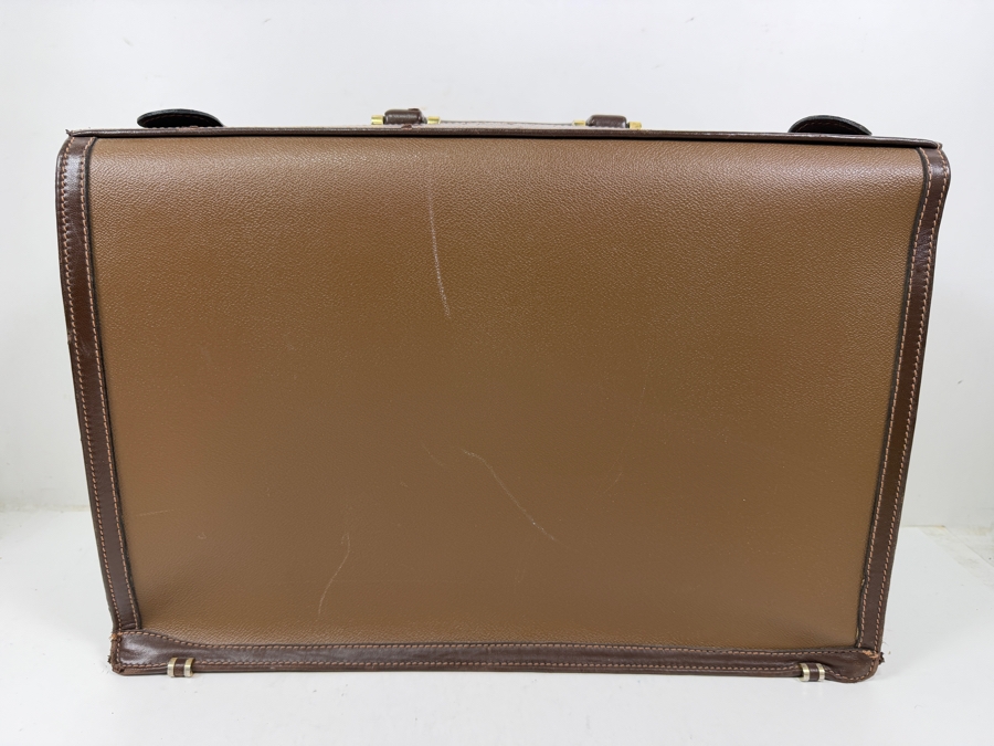 Trussardi Leather Satchel Briefcase Bag 17.5W X 7D X 12H [Photo 6]