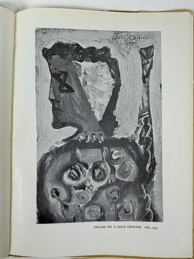 Signed Cecil Collins: Paintings And Drawings (1935-1945) Hardcover Book, Signed Postcard And Signed Personalized Letter (All Signed By Cecil's Wife Elisabeth Collins (1904-2000, English) Who Was Also A Renowned Artist) - See Photos [Photo 19]