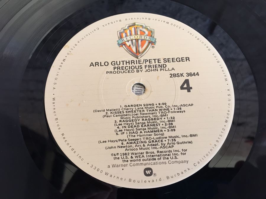 Arlo Guthrie / Pete Seeger ‎- Precious Friend - Warner Bros. Records ‎- 2BSK 3644 - PROMO [Photo 13]