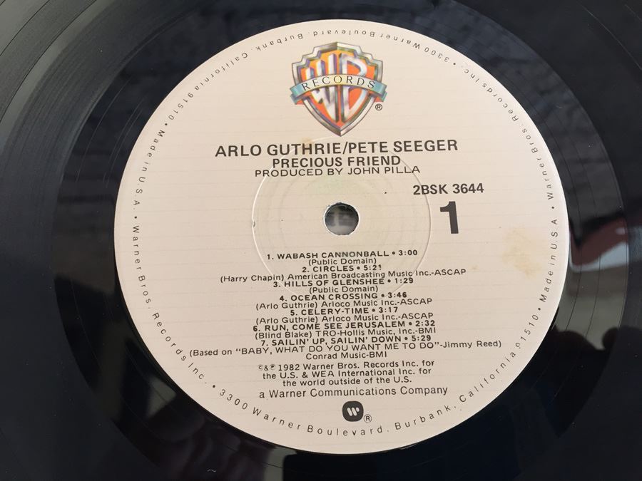Arlo Guthrie / Pete Seeger ‎- Precious Friend - Warner Bros. Records ‎- 2BSK 3644 - PROMO [Photo 7]