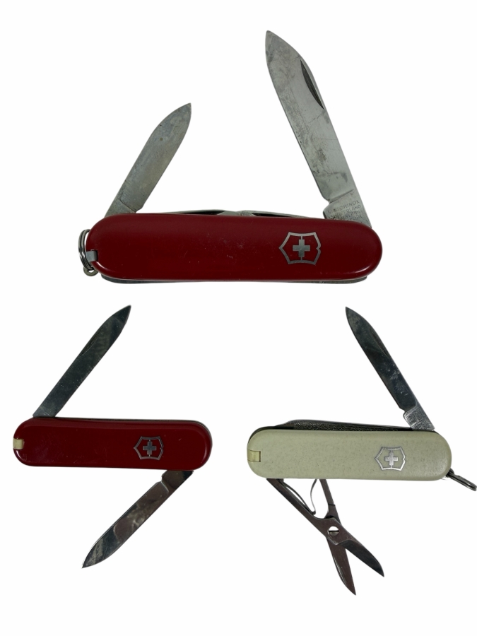 (3) Victorinox Swiss Army Knives