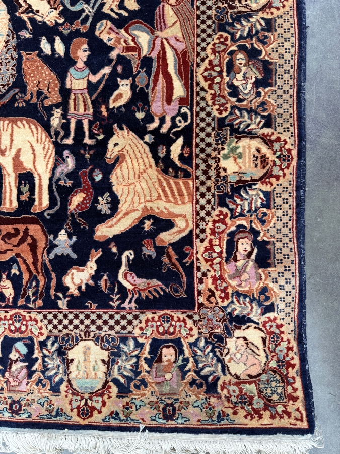 Vintage Persian Lahore Area Rug (King Solomon) 84' X 55' [Photo 12]