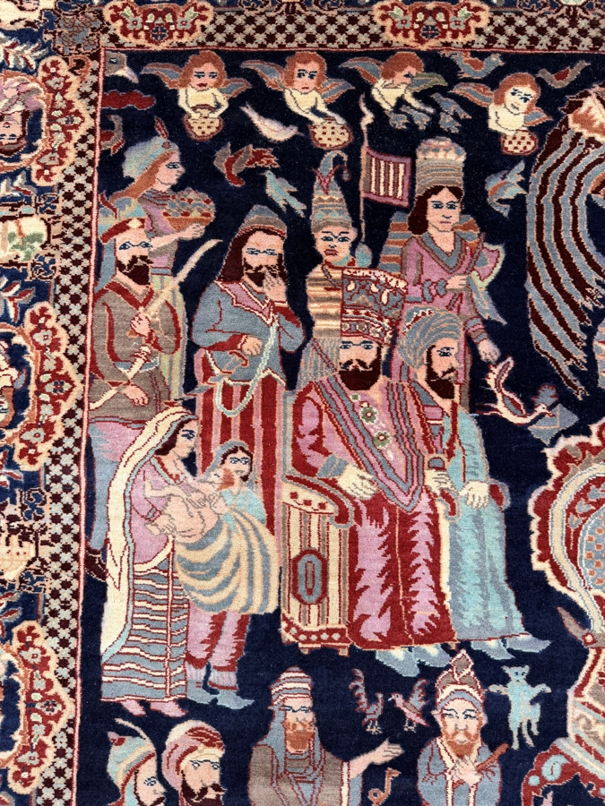 Vintage Persian Lahore Area Rug (King Solomon) 84' X 55' [Photo 10]