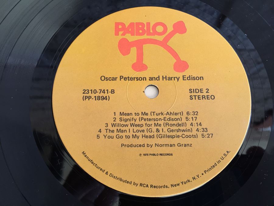 Oscar Peterson & Harry Edison ‎- Oscar Peterson & Harry Edison - Pablo Records ‎- 2310 741 [Photo 6]