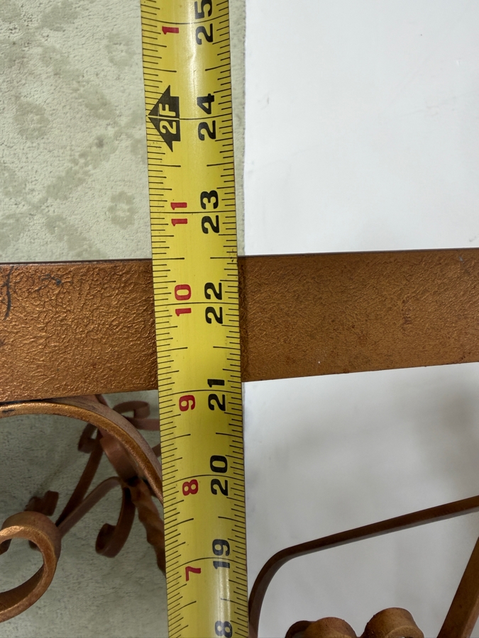 Vintage Italian Gilt Wrought Iron Book Music Lecture Stand 22.5W X 14D X 34H [Photo 4]