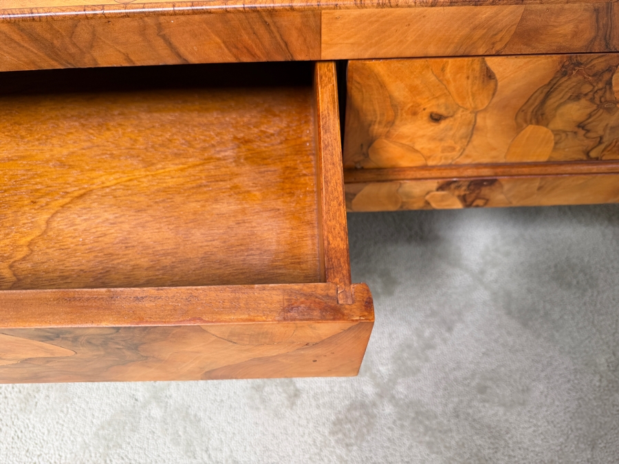 Vintage Hollywood Regency Modern Patchwork Inlay Cocktail Table 50'W X 26'D X 18'H [Photo 7]