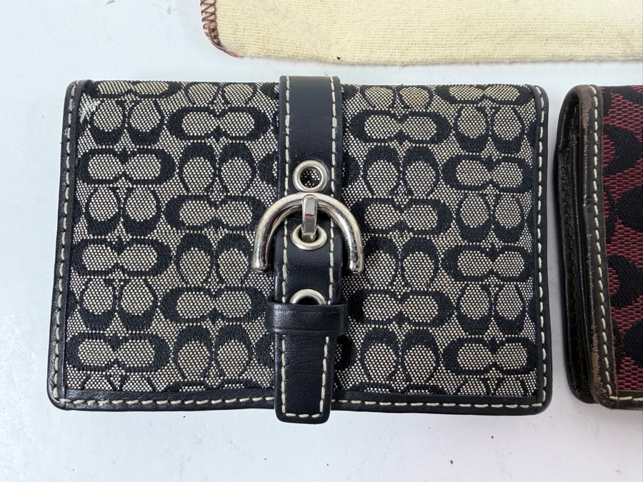 Pair Of Coach Wallets 4.25'W [Photo 2]
