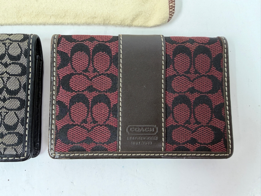 Pair Of Coach Wallets 4.25'W [Photo 3]