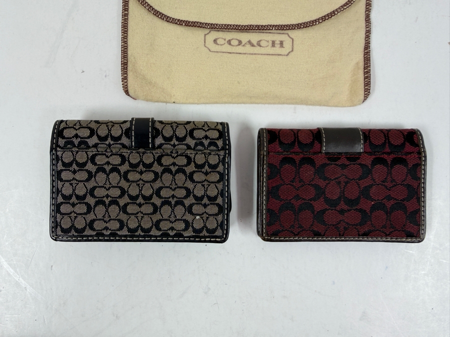 Pair Of Coach Wallets 4.25'W [Photo 4]