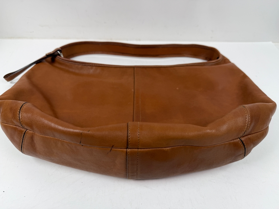 Tan Leather Coach Handbag 16'W [Photo 3]