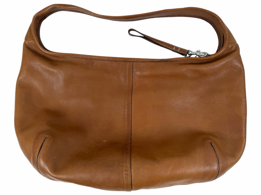 Tan Leather Coach Handbag 16'W