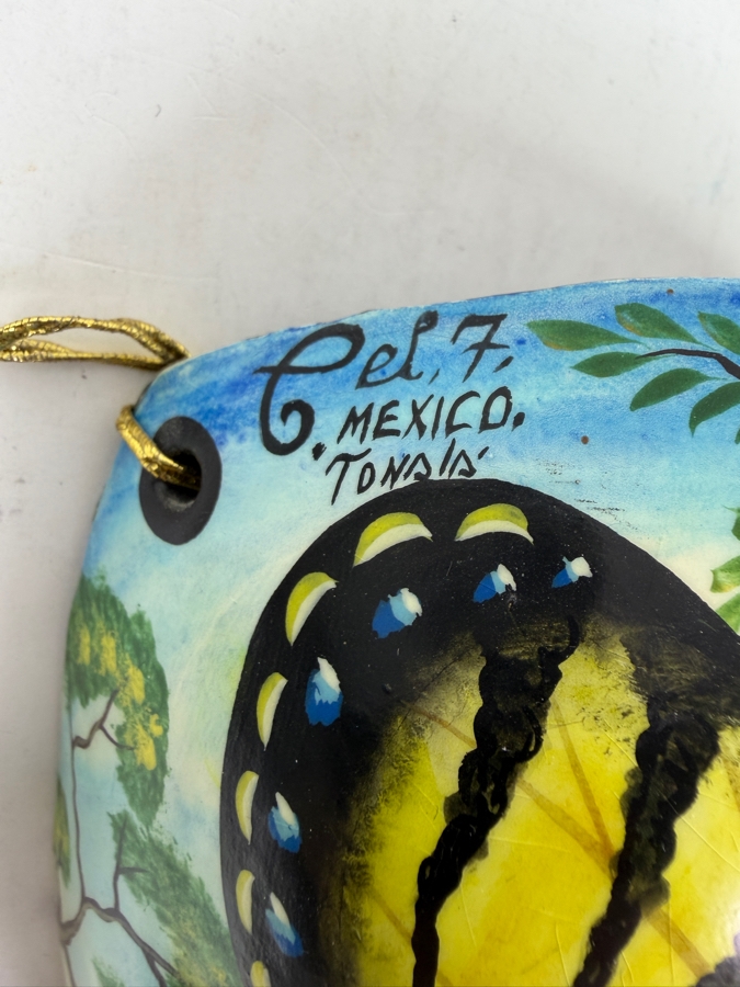 Hand Painted Butterfly Wall Mask From Mexico 5'W [Photo 4]
