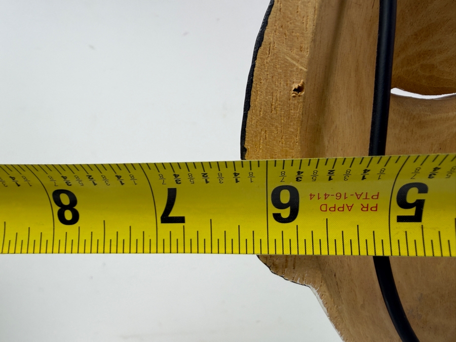 Pair Of Vintage Indonesian / Balinese Hand Painted Carved Wooden Masks 6'W [Photo 6]