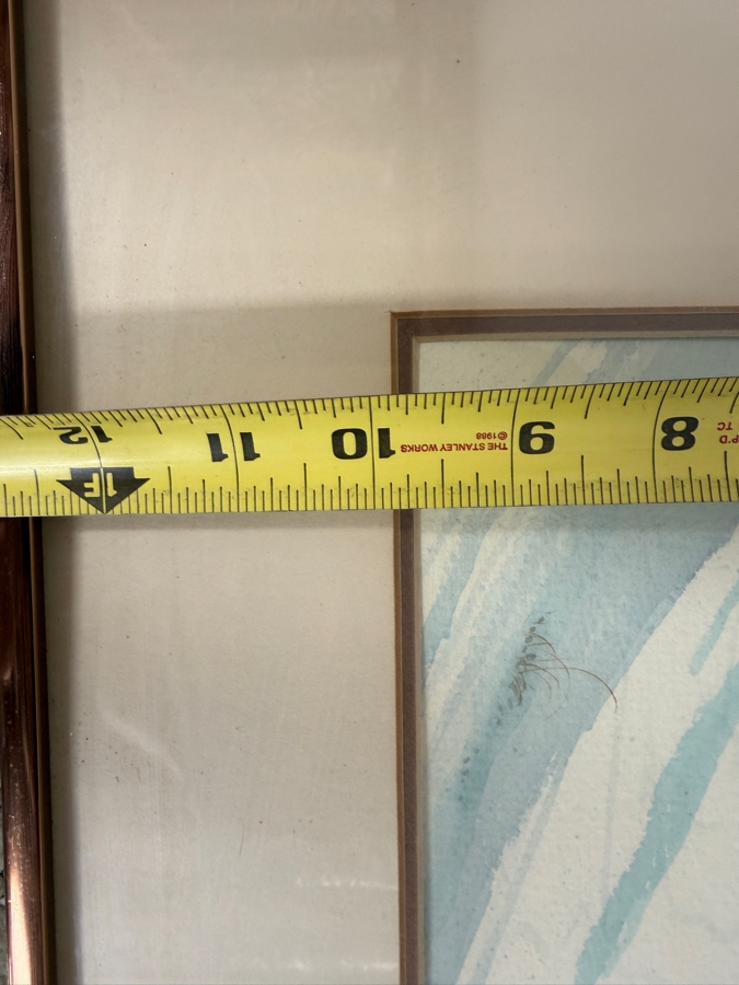 Just Added - John Yato (B. 1950, American) Original Watercolor Coastal Painting On Paper 14 X 10 Framed 20 X 16 [Photo 9]