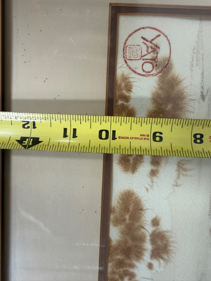 Just Added - John Yato (B. 1950, American) Original Watercolor Coastal Painting On Paper 14 X 10 Framed 20 X 16 [Photo 7]