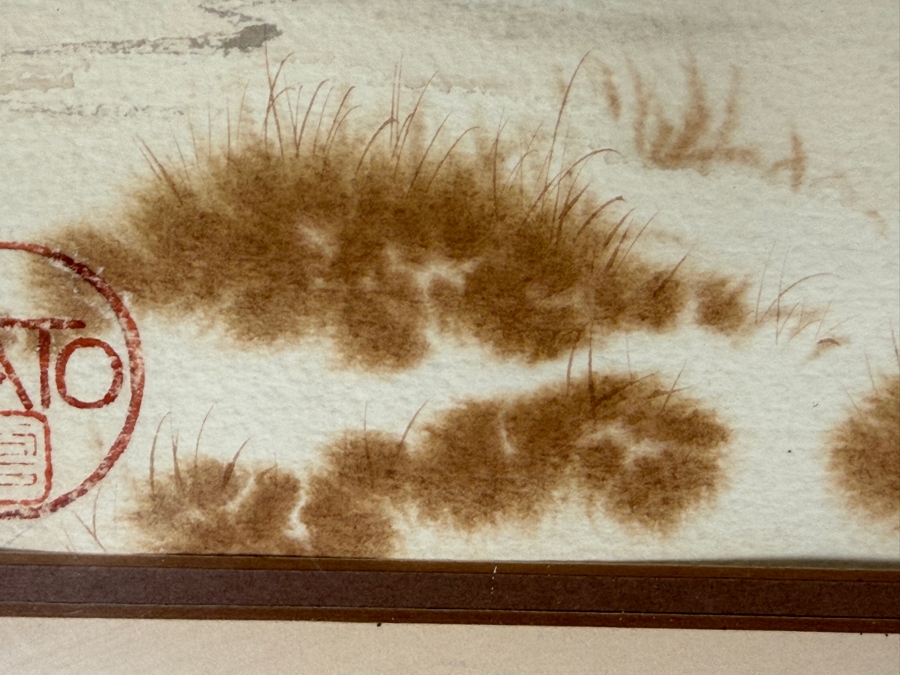 Just Added - John Yato (B. 1950, American) Original Watercolor Coastal Painting On Paper 14 X 10 Framed 20 X 16 [Photo 5]