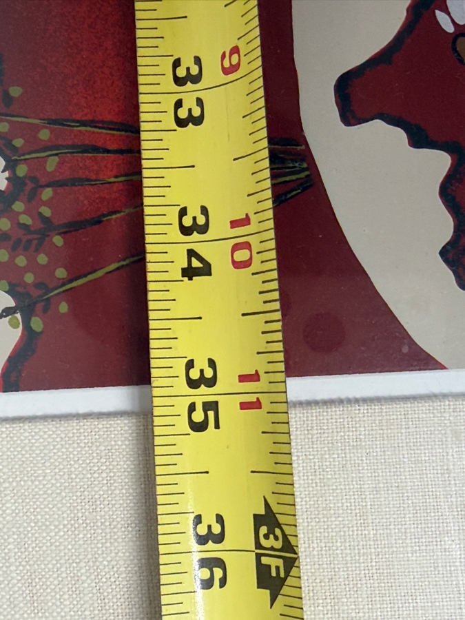 Just Added - Elayne La Porta Hand Signed Limited Edition Print Titled 'The Red Sea: Exodus 14:21' Numbered 14 Of 100 Dated 1979 35 X 28 Framed 43.5 X 36.5 [Photo 11]