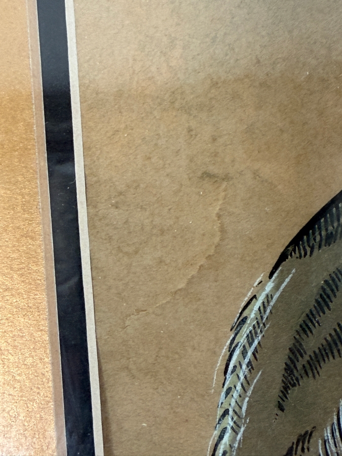 Just Added - Original Signed Korean Folk Art Minhwa Painting 12 X 16.5 Framed 18 X 22.5 [Photo 11]