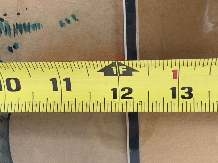 Just Added - Original Signed Korean Folk Art Minhwa Painting 12 X 16.5 Framed 18 X 22.5 [Photo 12]