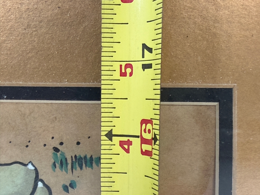 Just Added - Original Signed Korean Folk Art Minhwa Painting 12 X 16.5 Framed 18 X 22.5 [Photo 13]