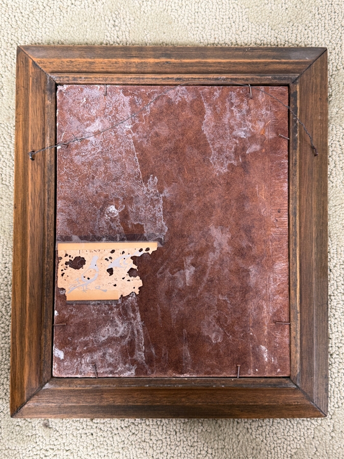 Just Added - Laurie Manzano Original Painting On Board Dated 1980 8 X 10 Framed 11 X 13 [Photo 9]