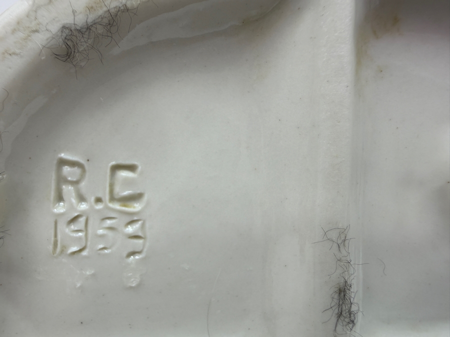 Just Added - Vintage Capodimonte Porcelain Figurine Designed By Giuseppe Cappe Titled 'Elderly Couple With Chickens' 7H [Photo 8]