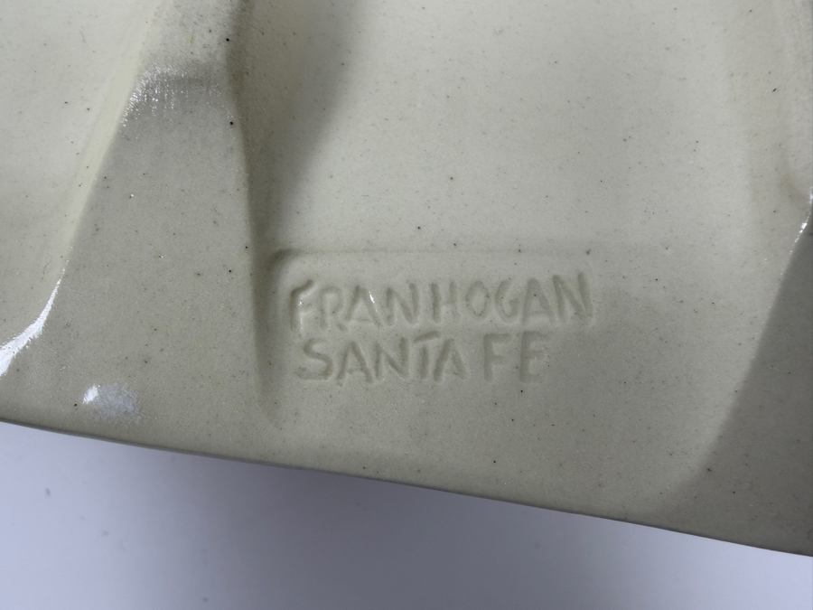 Just Added - Fran Hogan Of Santa Fe, New Mexico Vintage Studio Art Pottery Sushi Platters 18'L And 12.5'L [Photo 3]