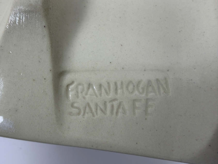 Just Added - Fran Hogan Of Santa Fe, New Mexico Vintage Studio Art Pottery Sushi Platters 18'L And 12.5'L [Photo 2]