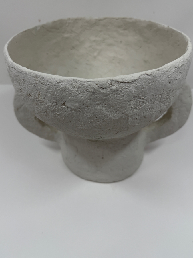 Serax Paper Mache Earth Vase Designed By Marie Michielssen In An Off-White Finish 11'W x 8.5'H (HA) [Photo 2]