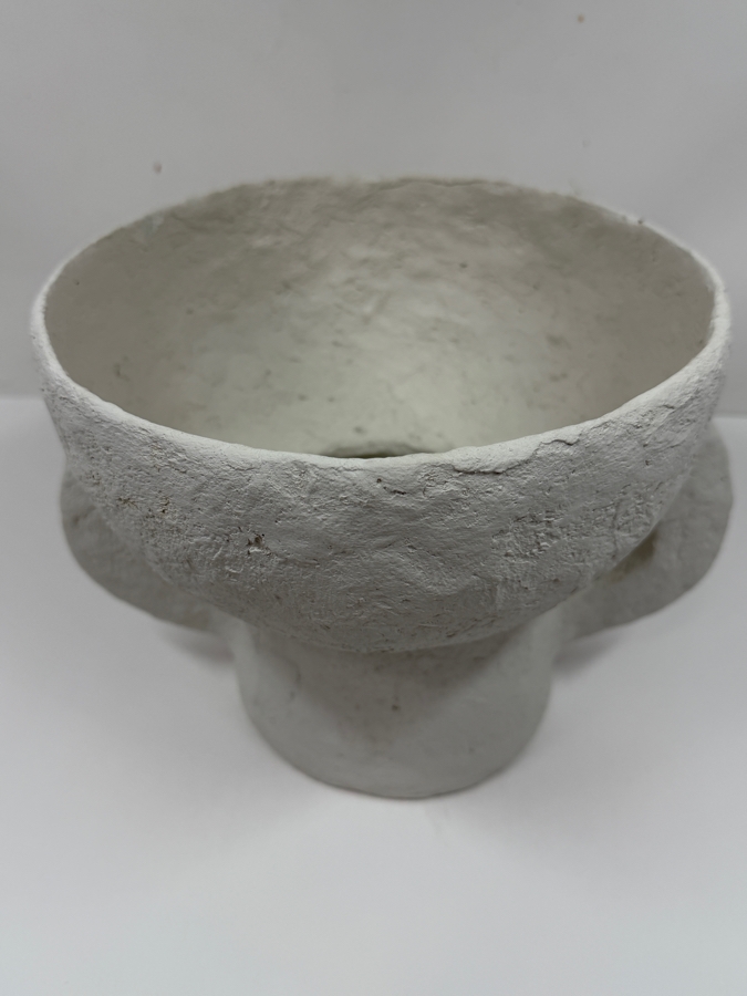 Serax Paper Mache Earth Vase Designed By Marie Michielssen In An Off-White Finish 11'W x 8.5'H (HA) [Photo 3]