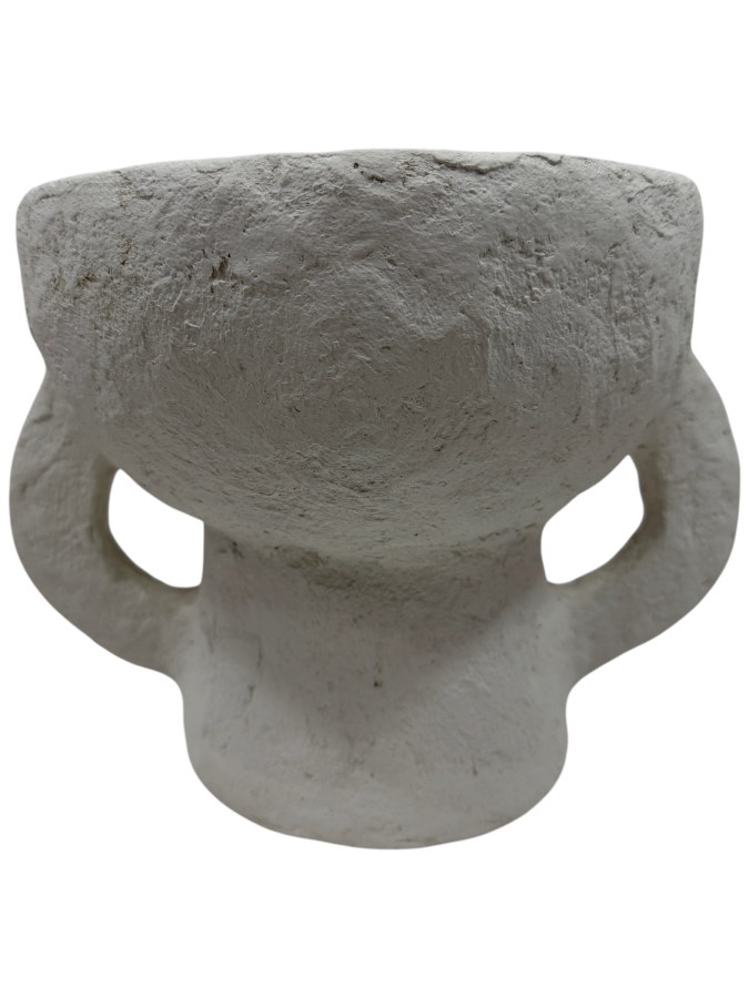 Serax Paper Mache Earth Vase Designed By Marie Michielssen In An Off-White Finish 11'W x 8.5'H (HA)