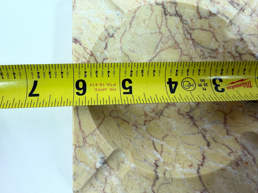 Vintage Marble Ashtray With Natural Veining 6' X 5.25' x 1' (HA) [Photo 5]