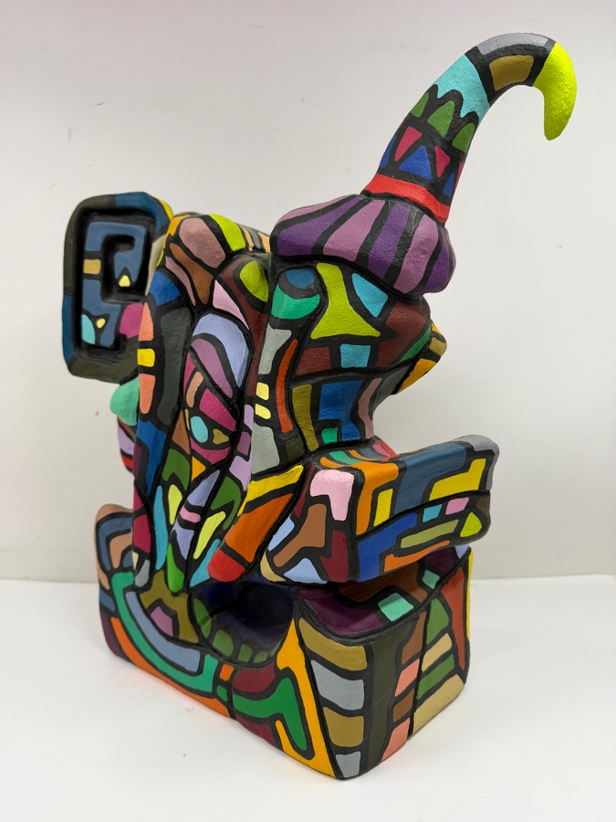 Santos Orellana (B. 1974, American) Original Handcrafted Hand Painted Ceramic Sculpture 'The Art Of Santos' Urban Pop Artwork 14'W X 5'D X 16'H Estimate $2,000-$3,000 [Photo 5]