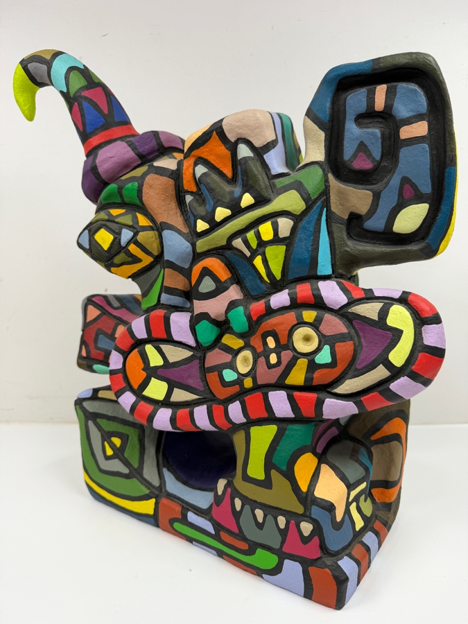 Santos Orellana (B. 1974, American) Original Handcrafted Hand Painted Ceramic Sculpture 'The Art Of Santos' Urban Pop Artwork 14'W X 5'D X 16'H Estimate $2,000-$3,000 [Photo 6]