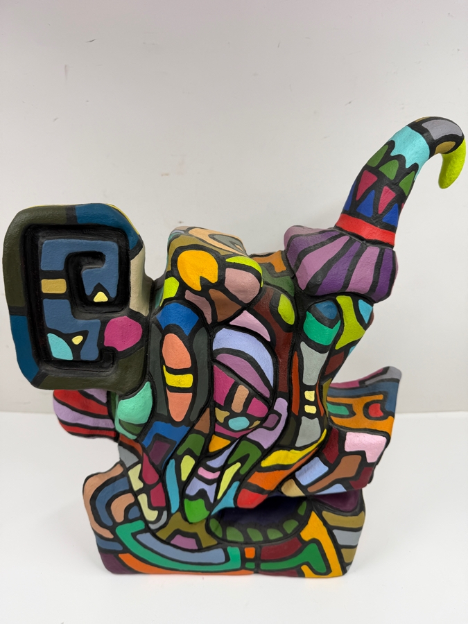 Santos Orellana (B. 1974, American) Original Handcrafted Hand Painted Ceramic Sculpture 'The Art Of Santos' Urban Pop Artwork 14'W X 5'D X 16'H Estimate $2,000-$3,000 [Photo 4]