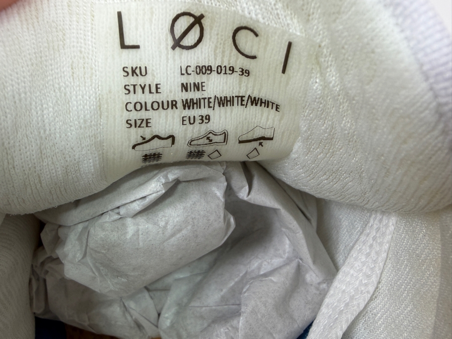 New Loci White/White Nine Style Shoe Size EU 39 (HA) [Photo 5]