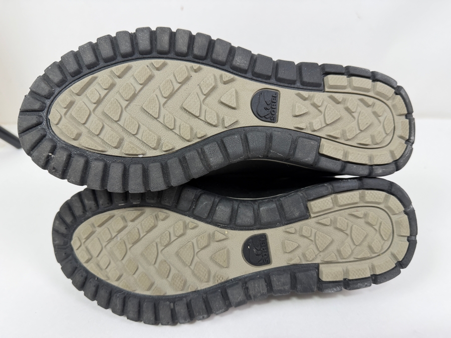 Sorel Waterproof Black Suede Fur Lined Boots Women's Size 8 (HA) [Photo 5]