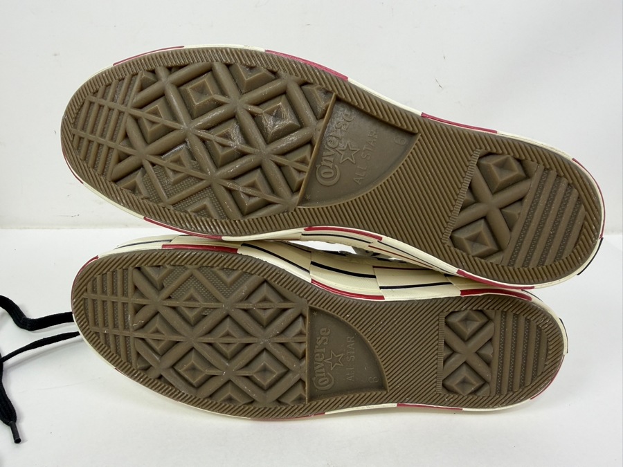 New Converse Chuck Taylor All Star Platform High Top Cow Print Sneakers With Brain Dead Collaboration Women's Size 8 (HA) [Photo 8]