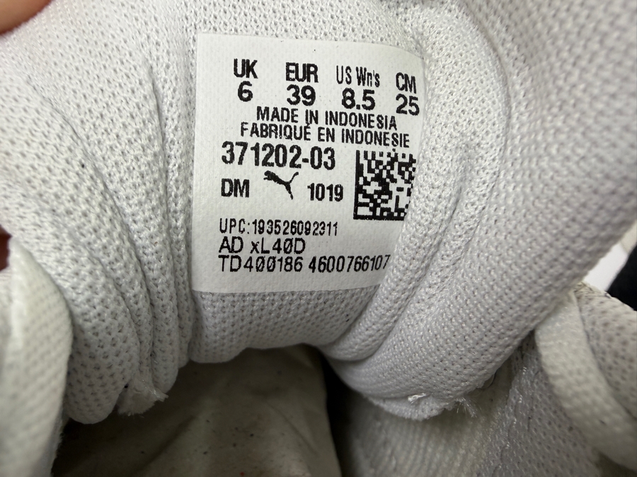 New Puma Women's Calibrate Sport Mix White Black Platform Sneakers Size US 8.5 (HA) [Photo 5]