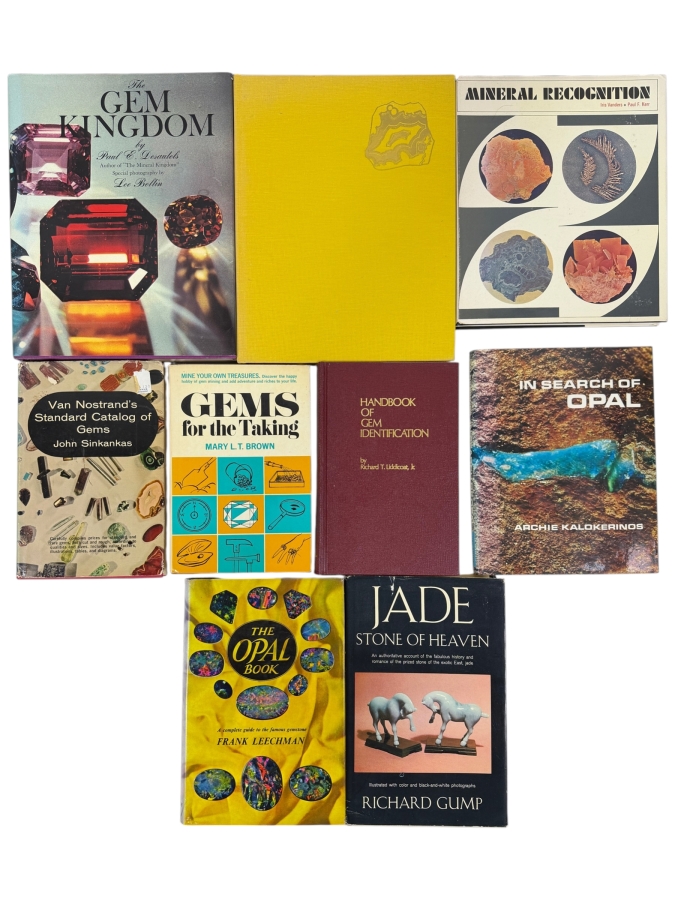 Just Added - (9) Hardcover Books On Gems & Minerals