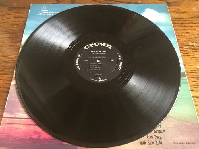Polynesians, The ‎- Aloha Hawaii - Crown Records - 5044 [Photo 3]