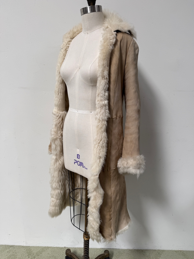 Barneys New York Italian Shearling Coat - See Photos for Condition Size 44 (X-Small) (HA) [Photo 3]