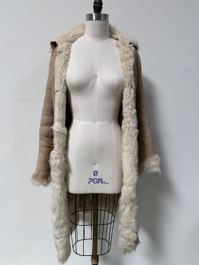 Barneys New York Italian Shearling Coat - See Photos for Condition Size 44 (X-Small) (HA) [Photo 2]