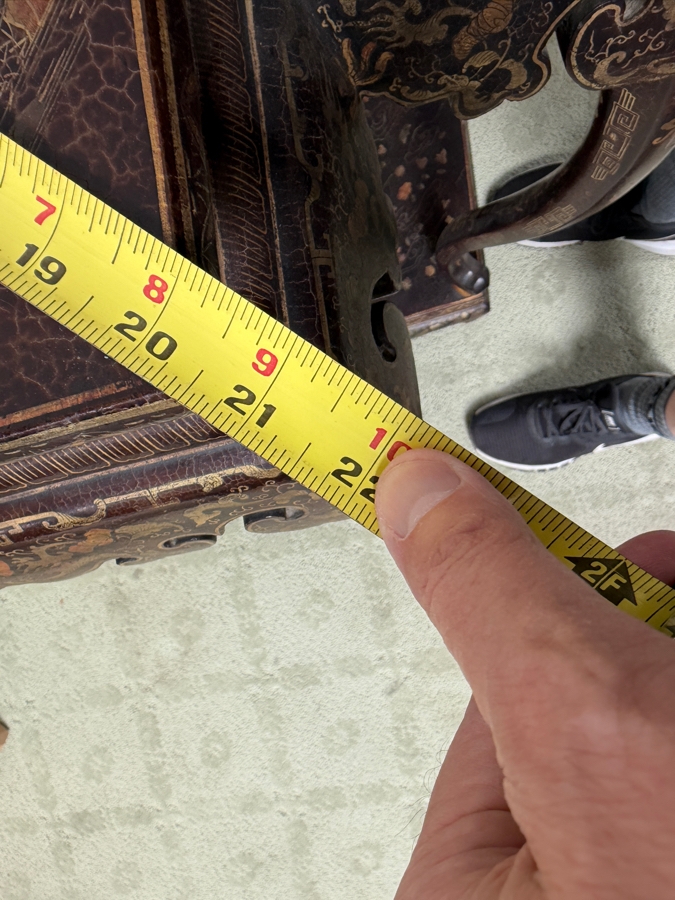 Just Added - Antique 2-Tier Japanese Jardiniere Wooden Stand 33W X 22D X 36H [Photo 10]