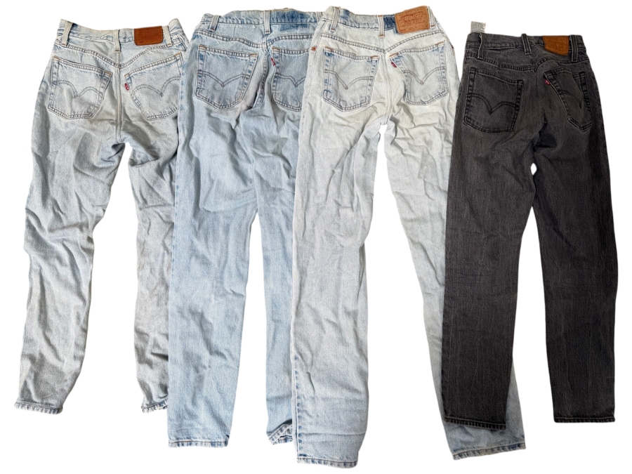 Lot of (4) Levi's Denim Jeans Size 24 (HA)